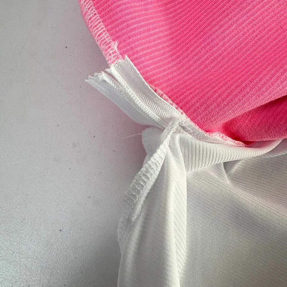 Lilly Pulitzer Tisbury Sleeveless Shift Dress Size L Pink Stripe V Neck Preppy - Picture 10 of 10